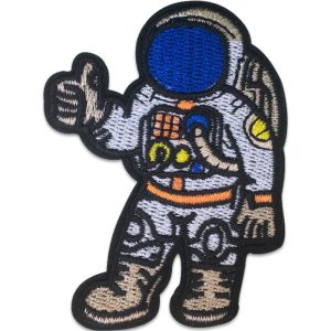 Astronaut tummen upp – Tygmärke