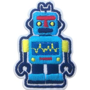Blå robot – Tygmärke